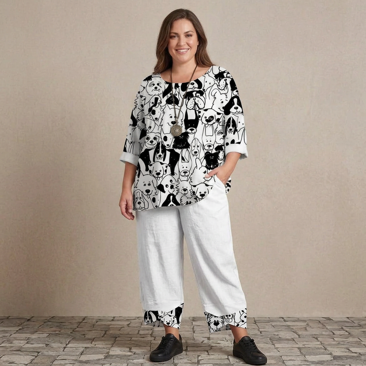 Lottie Botanische Print Set: Gemakkelijke Dagelijkse Comfort