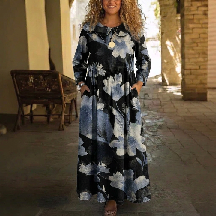 Eulalia Denim Maxi Jurk