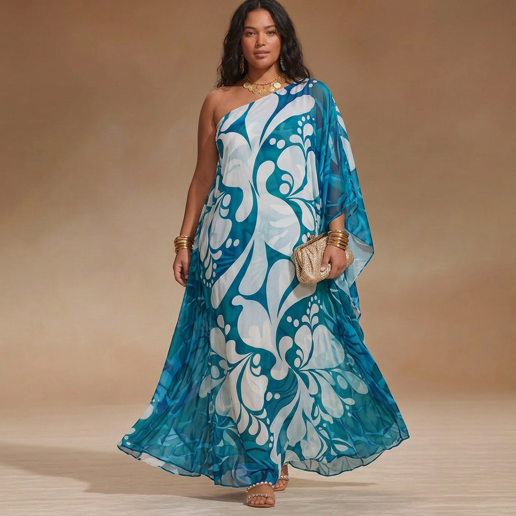 Salma Off-Shoulder Bloemen Maxi Jurk: Moeiteloze Resort Elegantie