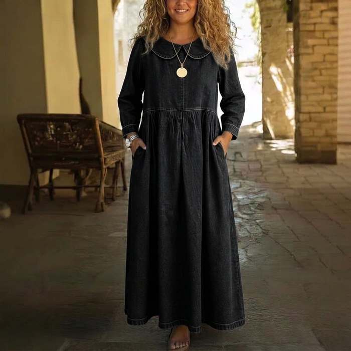 Eulalia Denim Maxi Jurk