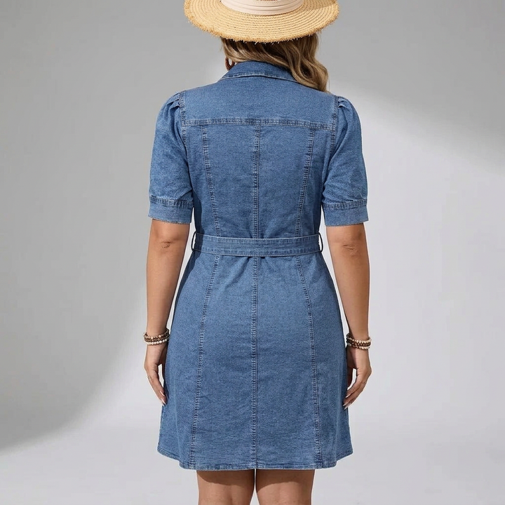 Floriane Europese Denim Jurk