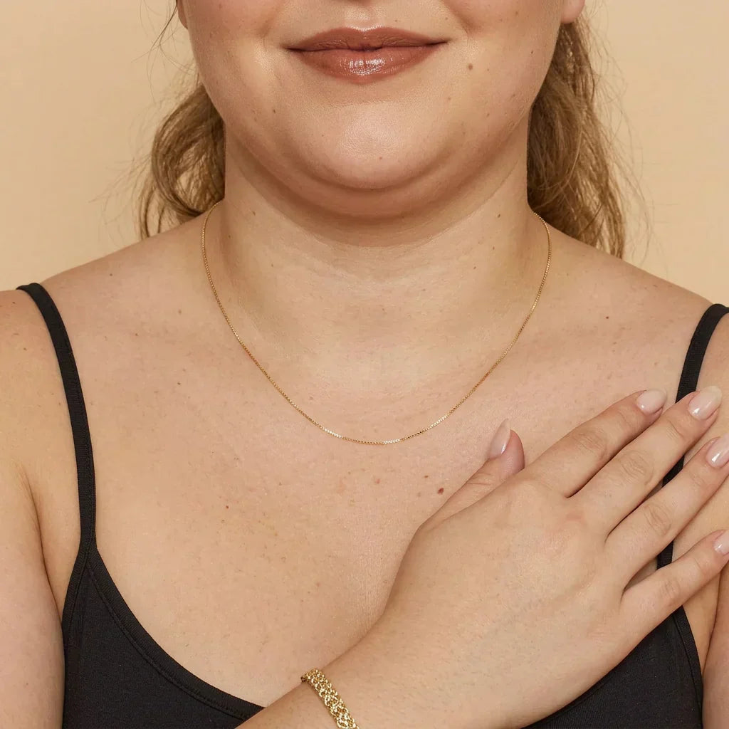 Opaline Box Necklace | Goud