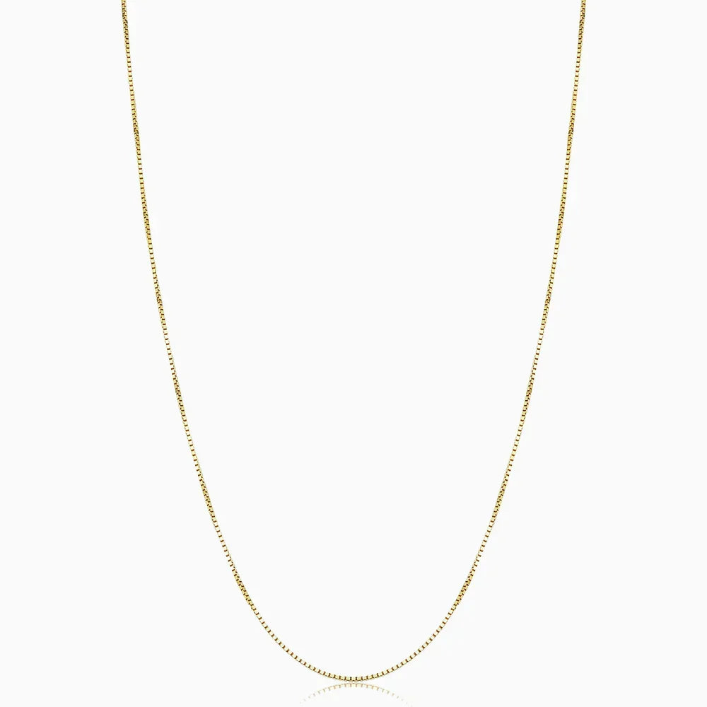 Nadya Box Ketting | Wit Goud