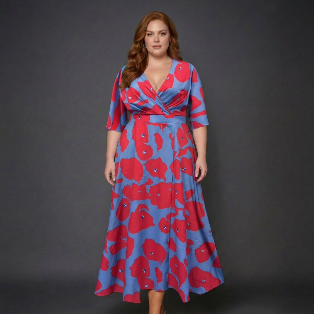 Vera | Chic Jurk met Bloemenprint