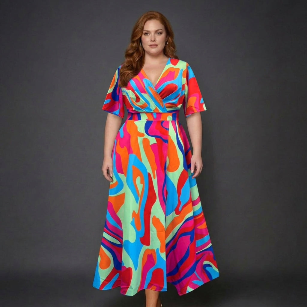 Vera | Chic Jurk met Bloemenprint