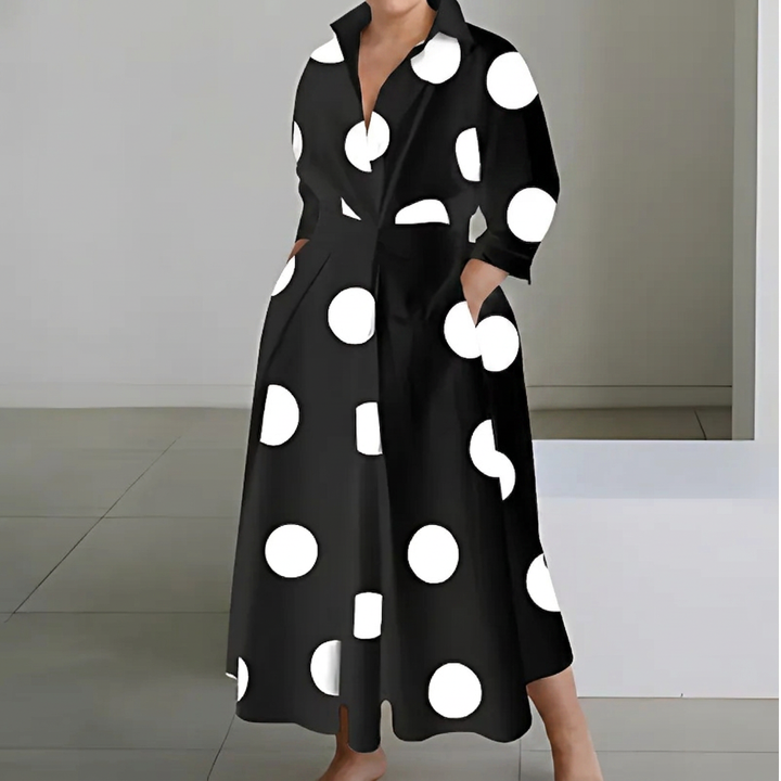 Ondine | Dames Katoenen Overhemd Maxi Jurk
