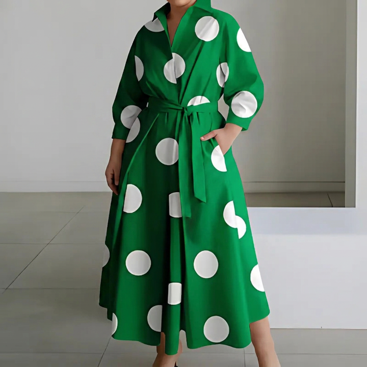 Ondine | Dames Katoenen Overhemd Maxi Jurk