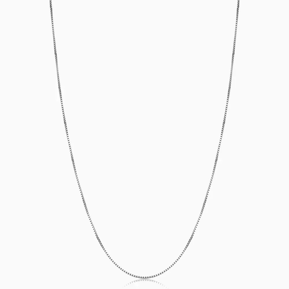 Nadya Box Ketting | Wit Goud