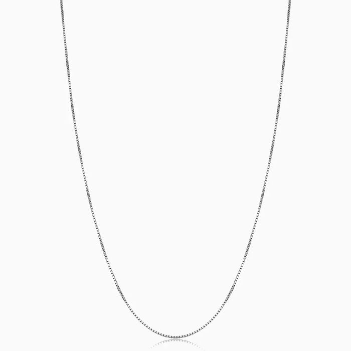 Nadya Box Ketting | Wit Goud
