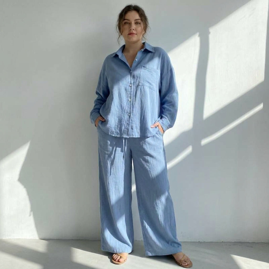 Cosima - Vrouwen Katoenen Twee-Delige Set