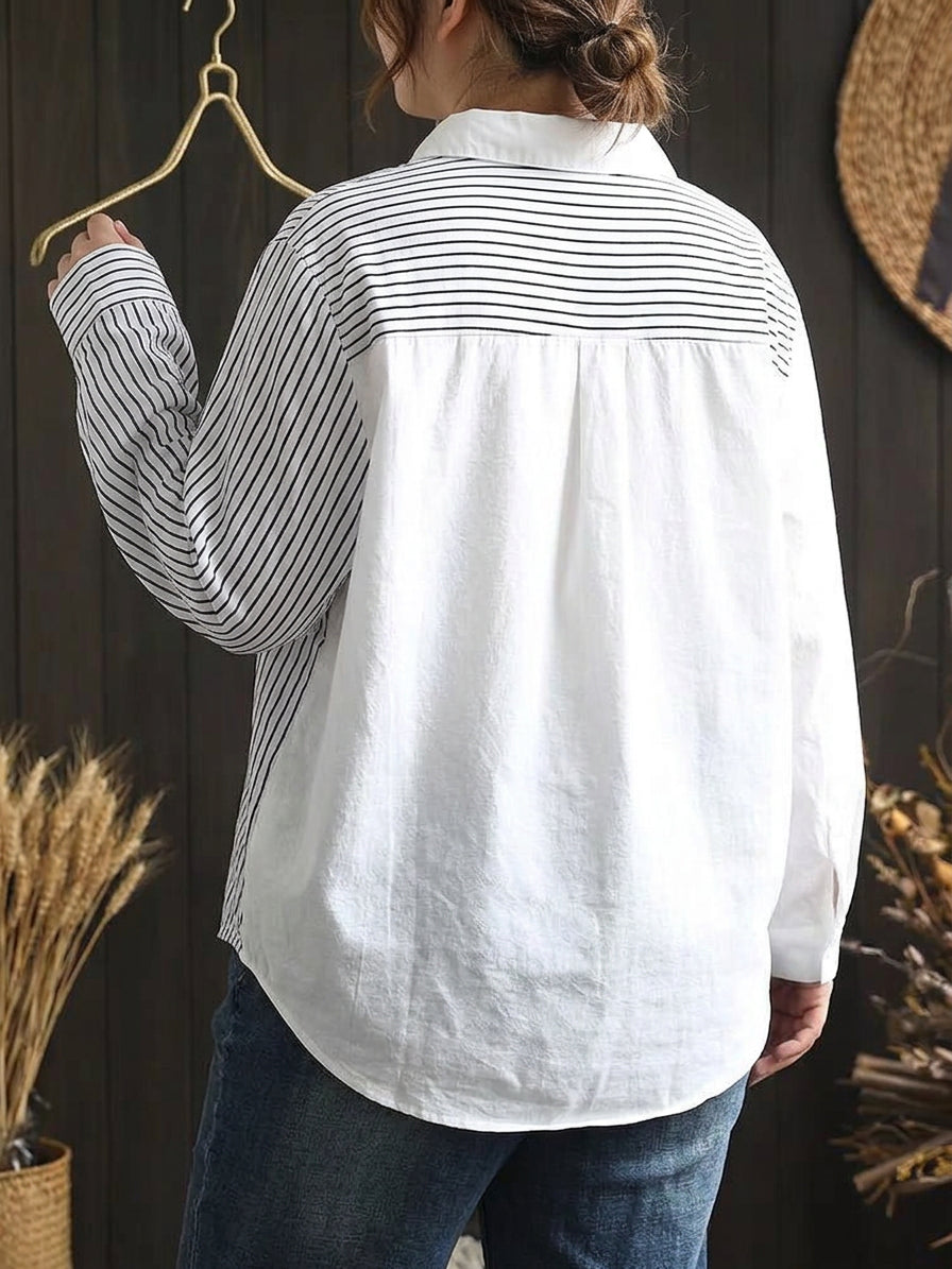 Floriane - Pure Katoenen Dames Digitale Geprinte Shirt