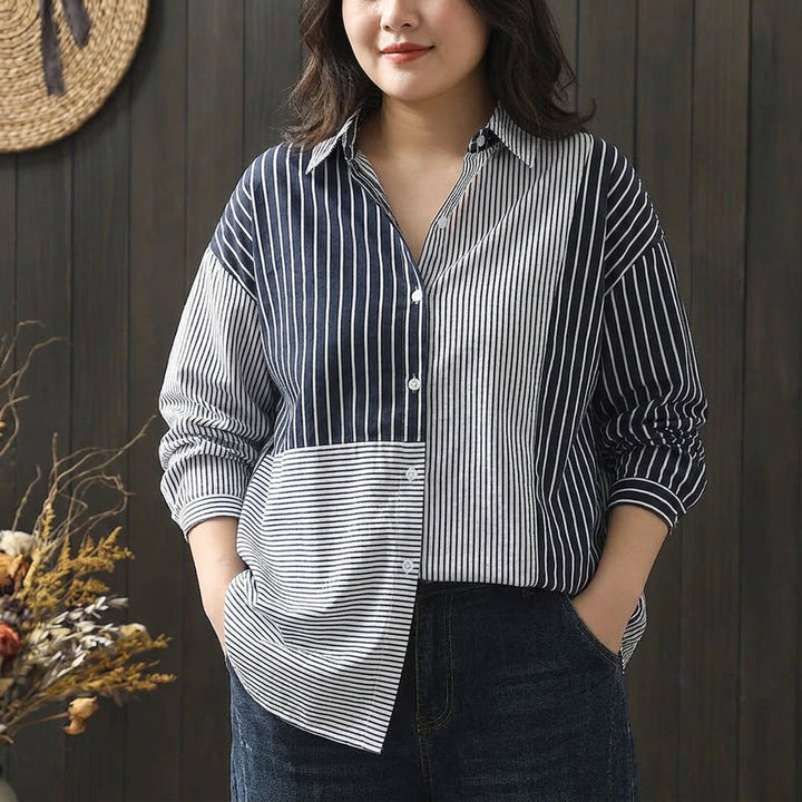 Keiko - Pure Katoenen Dames Digitale Geprinte Shirt