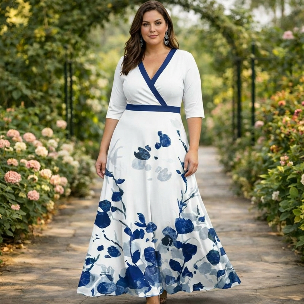Yelena | Gracieus Bloemen Maxi Jurk