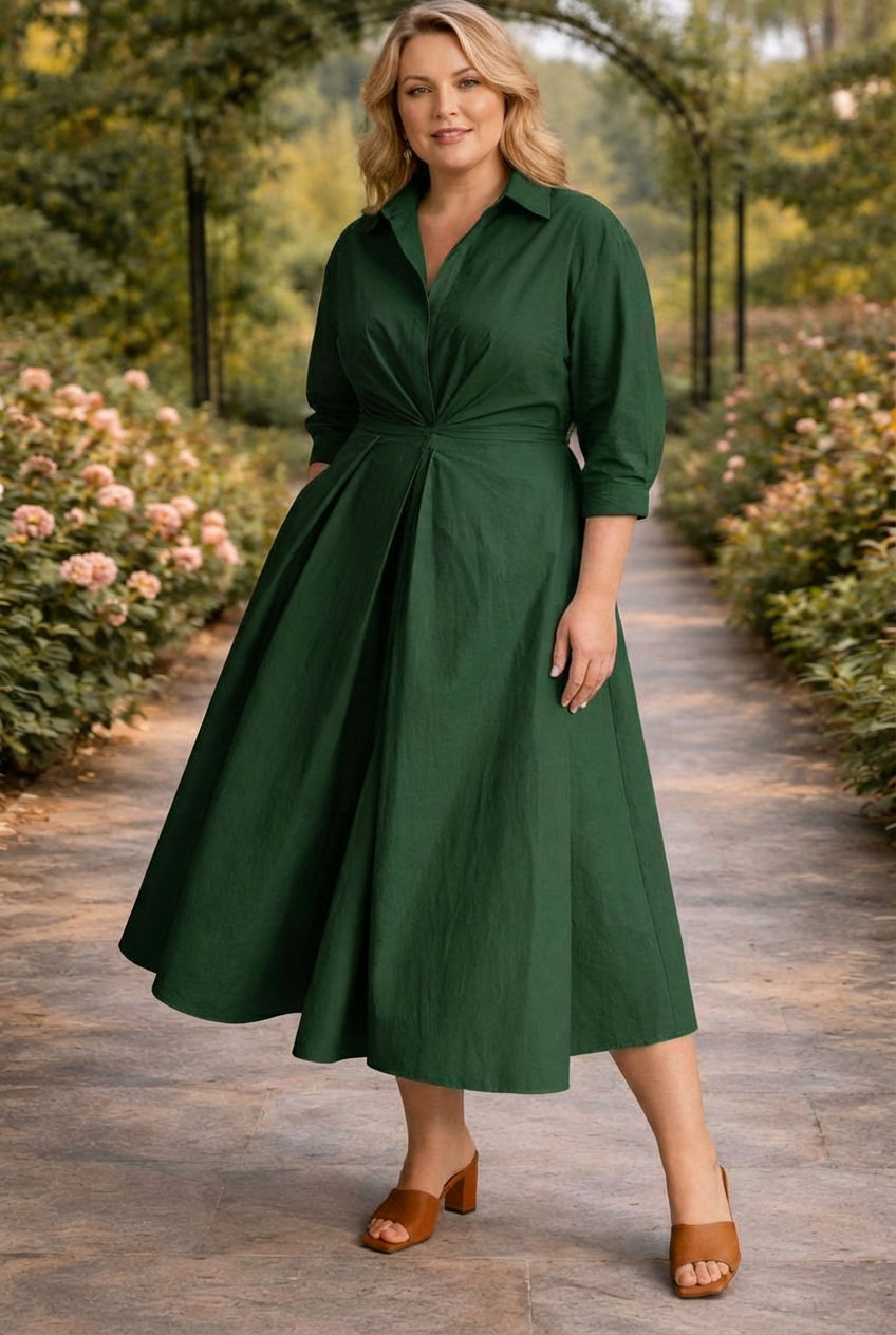 Lottie | Wrap-Front Vloeiende Maxi Jurk