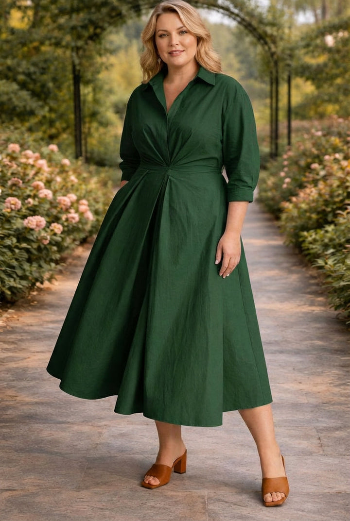 Lottie | Wrap-Front Vloeiende Maxi Jurk