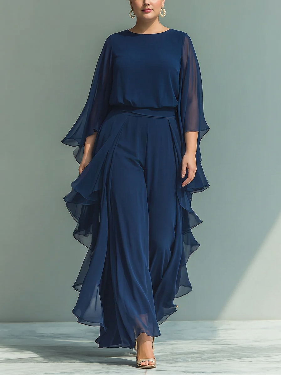 Lior | Elegante Vloeiende Avond Jumpsuit