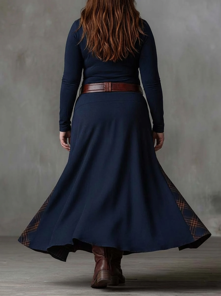 MALI | VINTAGE MARINE RUIT MAXI JURK