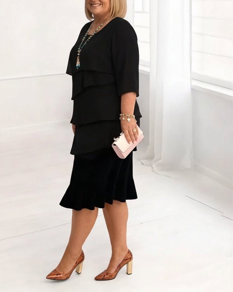Frankie | Elegante Comfort Ruffle Jurk