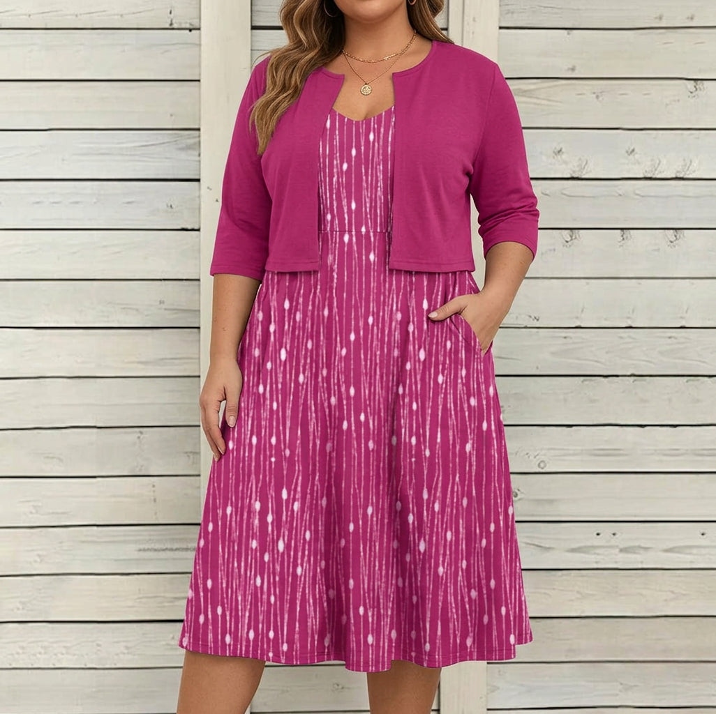 Delia - Bloemenjurk Twee-delig Set