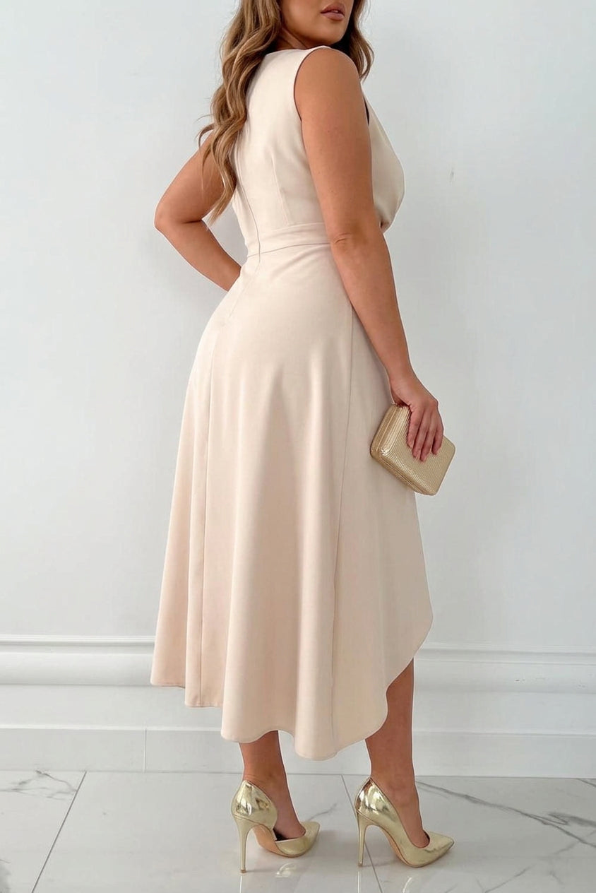 Persephone - Midi Wikkeljurk met V-Hals