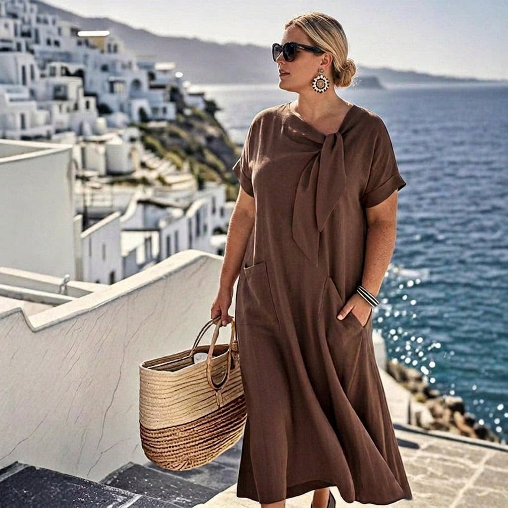 Coraline Strik Maxi Jurk: Moeiteloze Elegantie voor Elke Dag