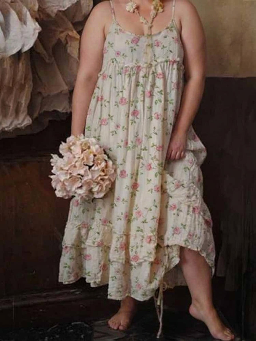 Selma Flower Maxi Dress: Moeiteloze Elegant