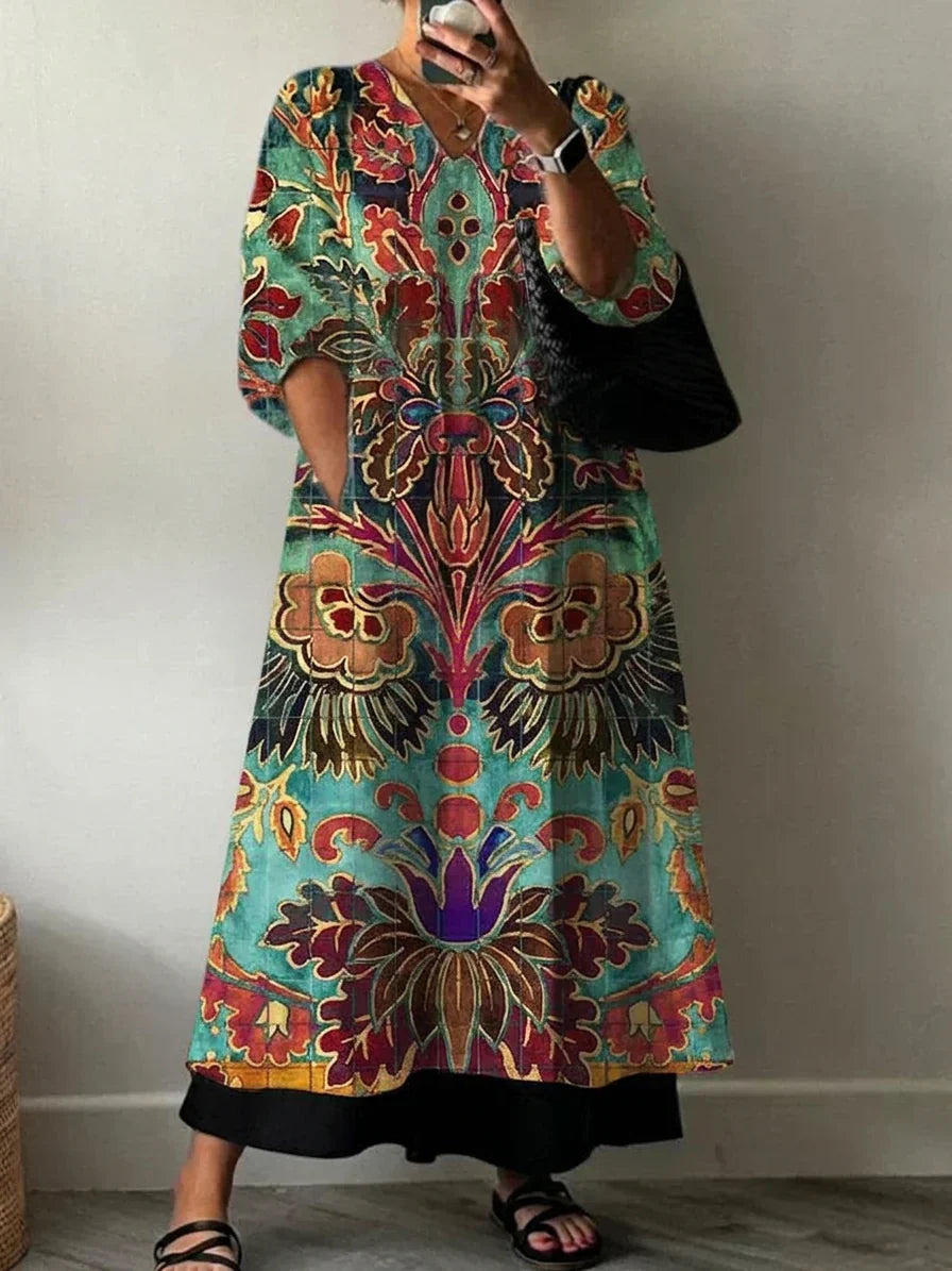 Elegante Jurk met Carolina Print