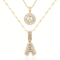 Amaya initialen ketting set | Goud