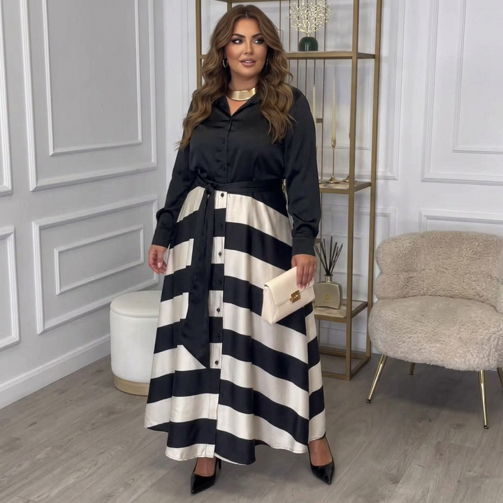 Lara | Gestreepte Maxi Jurk