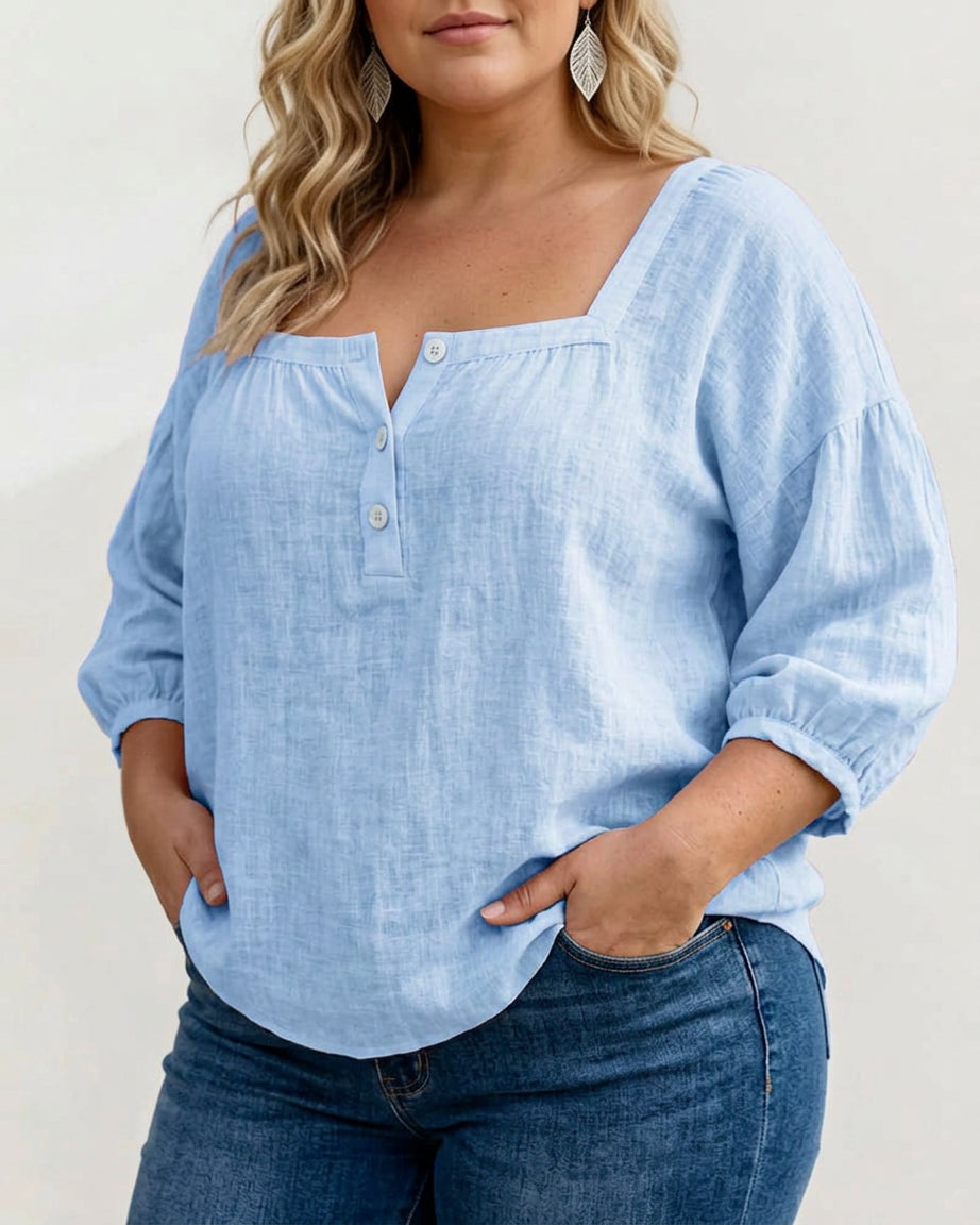 Sigrid | Blouse met Pofmouwen