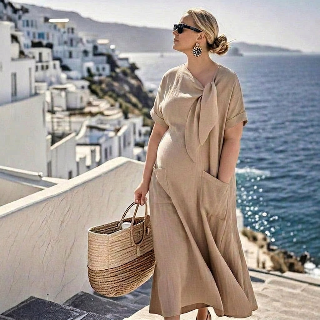 Maybelle Strik Maxi Jurk: Moeiteloze Elegantie voor Elke Dag