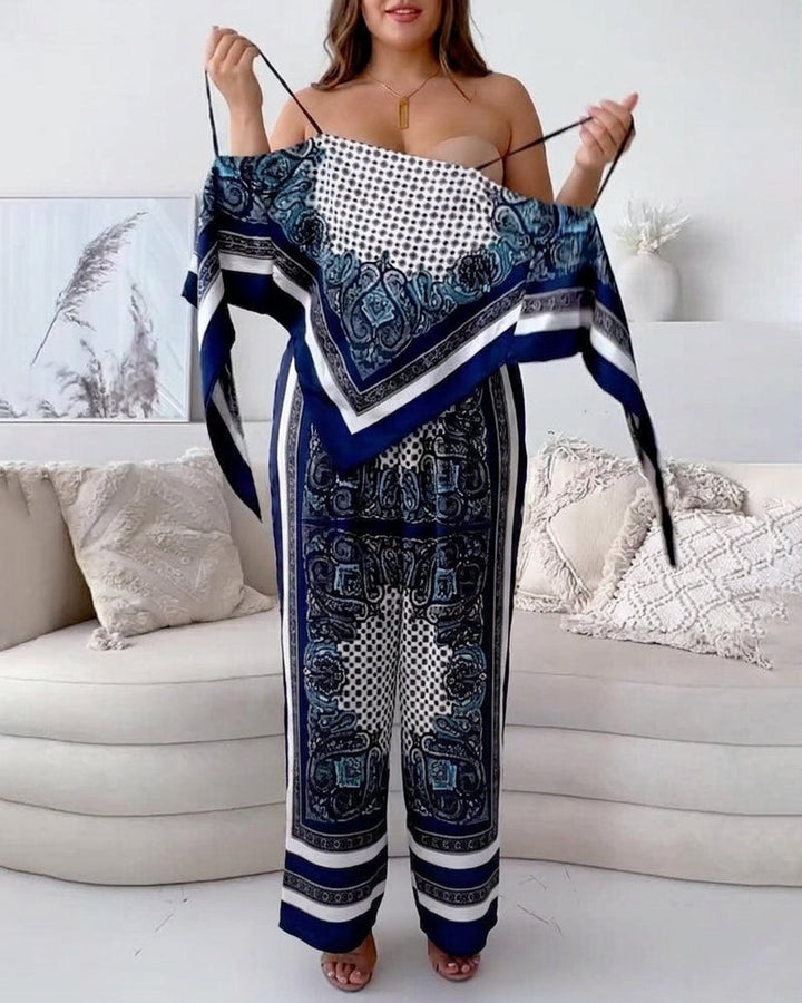 Wren | Vakantie Klaar Stijlvolle Lace-Up Vest &amp; Broek Twee-Delige Set Jurk