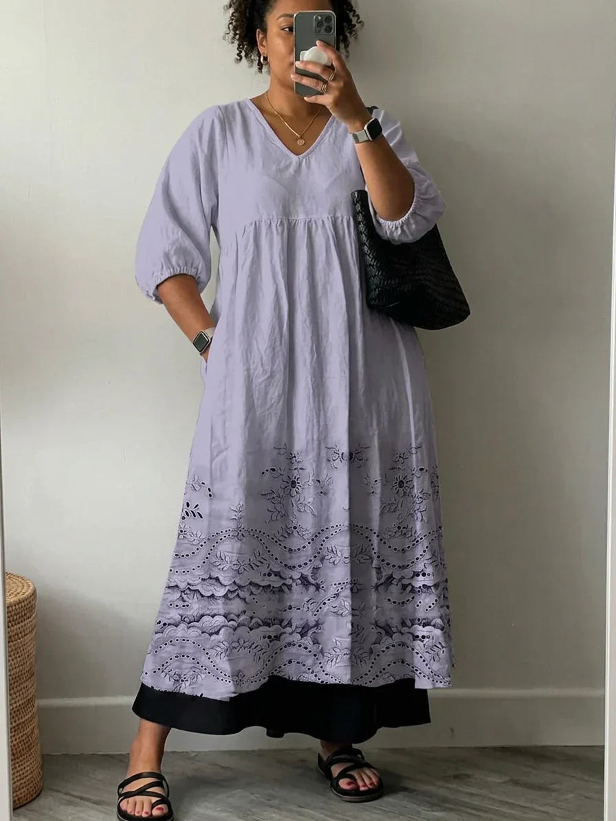 Priya Elegante Geprinte Jurk