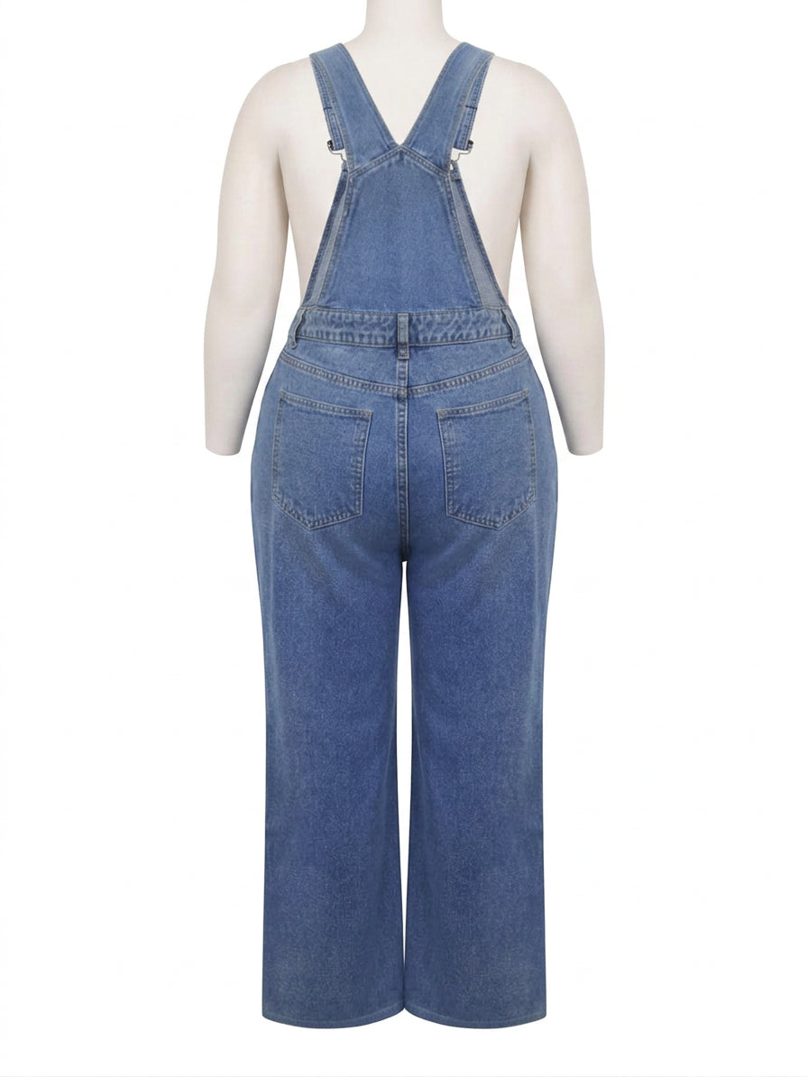 Amina Denim Overalls Casual