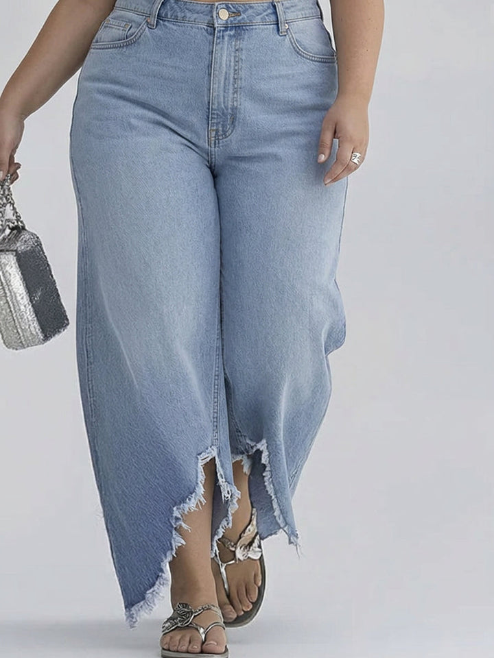 Wren - Lange Mouwen Wijde Pijpen Jumpsuit