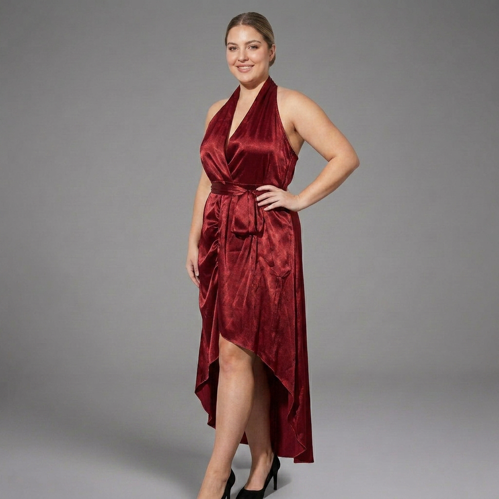Fleur | High-Low Jurk met Halsbanden