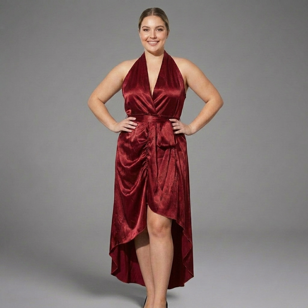 Fleur | High-Low Jurk met Halsbanden