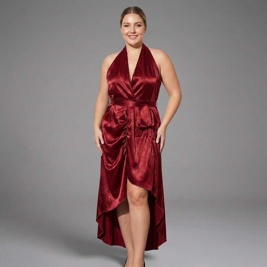Fleur | High-Low Jurk met Halsbanden
