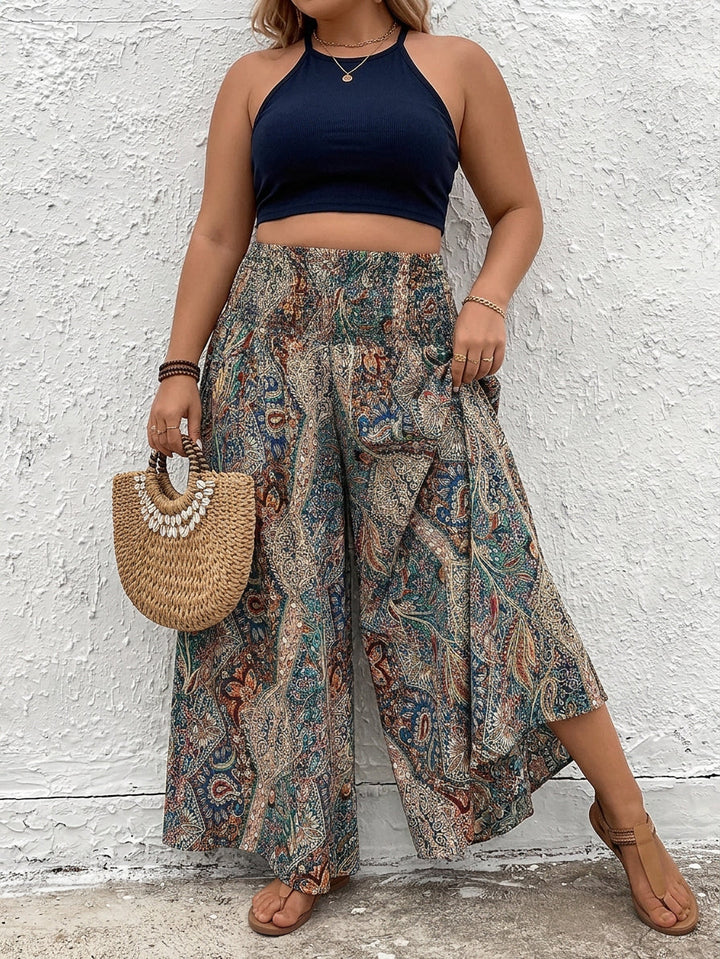Ilse | Bohemian Wijde Pantalon