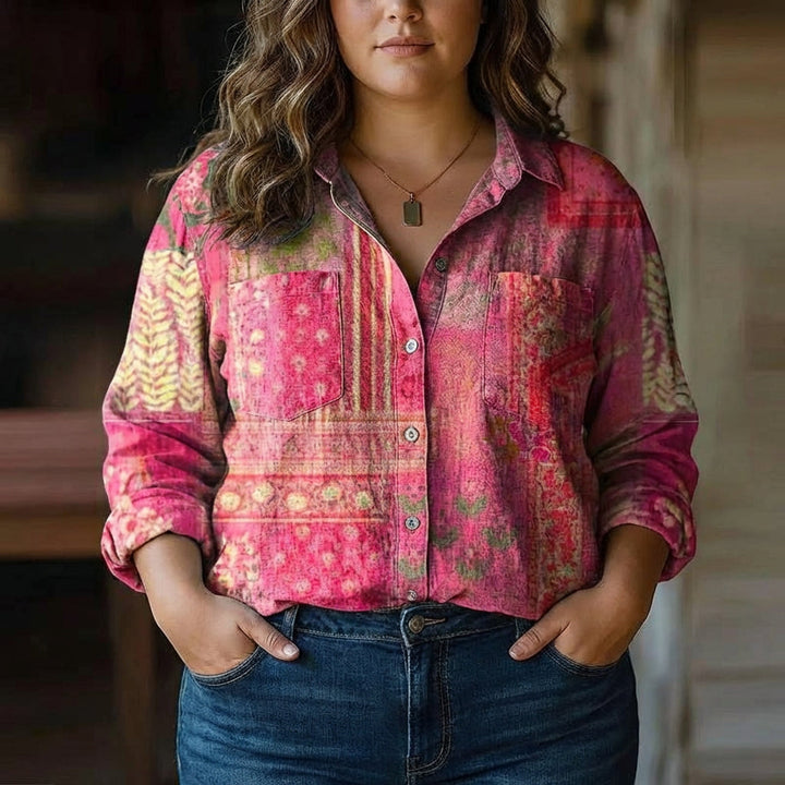 Posy | Bohemian Patroon Vintage Blouse