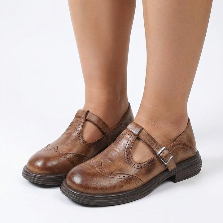 Odette | Leren Mary Janes