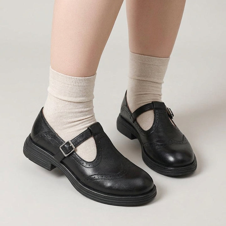 Odette | Leren Mary Janes