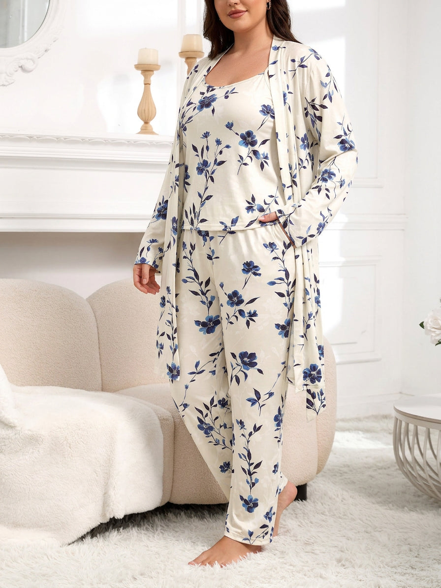 Nadya | Vintage Bloemen Pyjama Set