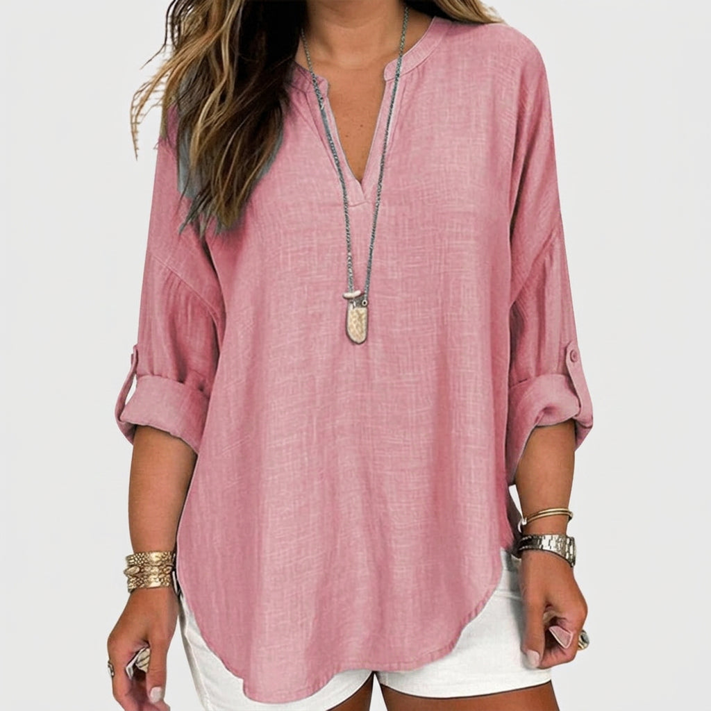 Katya | Vloeiende Elegante Strandshirt