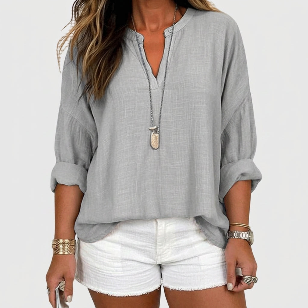 Katya | Vloeiende Elegante Strandshirt