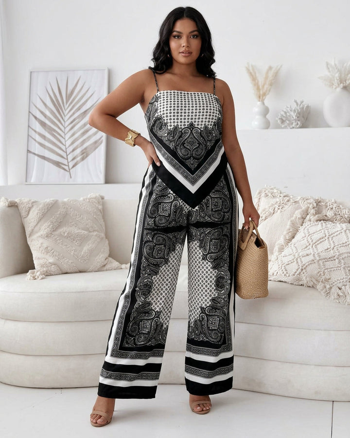 Wren | Vakantie Klaar Stijlvolle Lace-Up Vest &amp; Broek Twee-Delige Set Jurk
