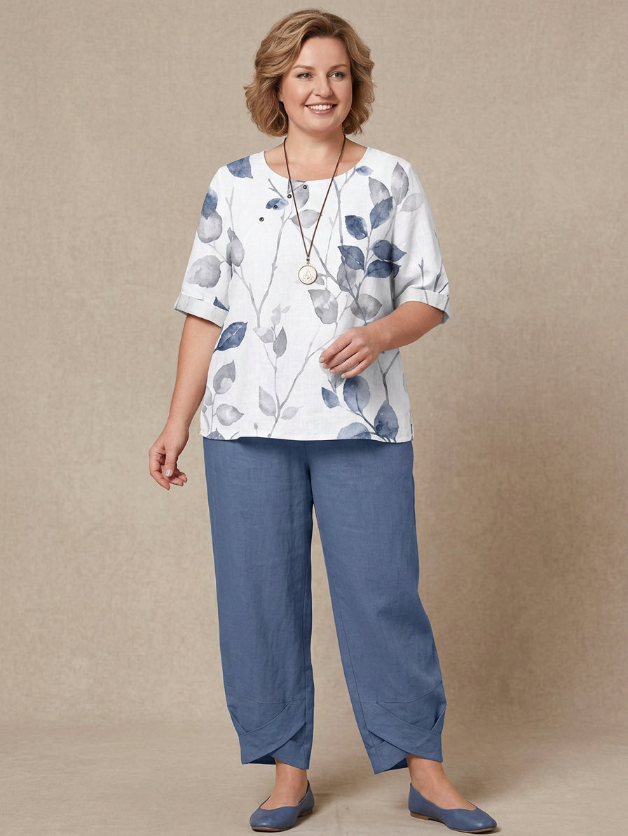 Sigrid Geprinte Set: Moeiteloze Alledaagse Comfort