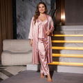 Tova | 3-delige Satijnen Nachtkleding Set