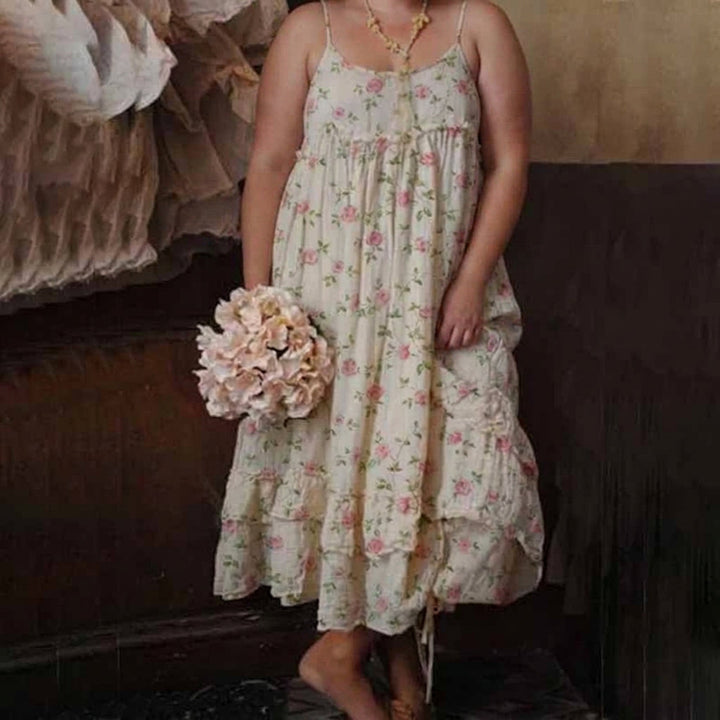 Selma Flower Maxi Dress: Moeiteloze Elegant