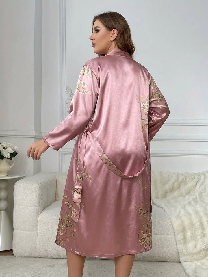 Vesper | 2-delige Flonker Satin Camisole &amp; Robe Set